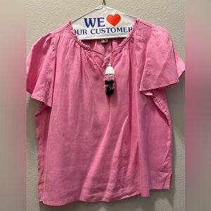 Worn once Dry Cleaned Linen Blouse